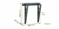 Fixations Et Supports Vogel's Wall 1215 -Fixations et supports Shop vogels wall 1215 2